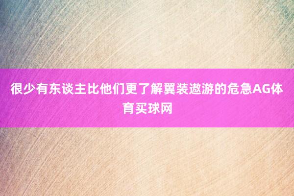 很少有东谈主比他们更了解翼装遨游的危急AG体育买球网