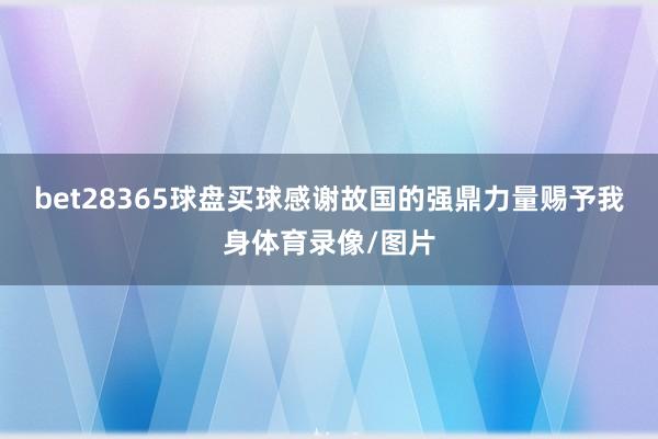 bet28365球盘买球感谢故国的强鼎力量赐予我身体育录像/图片