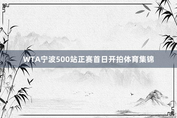 WTA宁波500站正赛首日开拍体育集锦